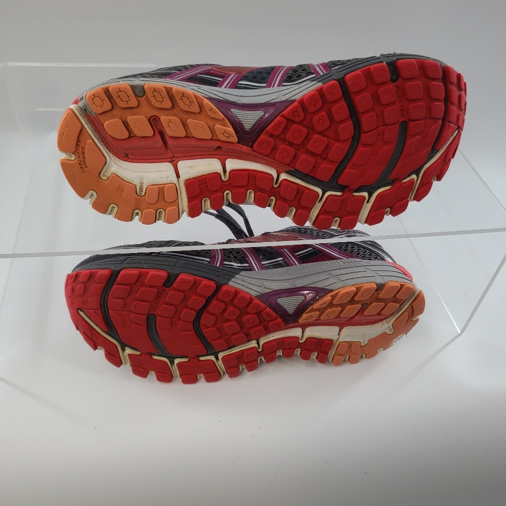 Brooks Womens‎ GTS 17 1202311D044 Gray Orange Running Shoes Lace Up Size 9 D - Picture 5 of 9